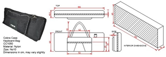 61 Key Keyboard Bag Dimensions 